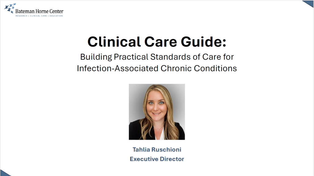 Talk by Bateman Horne Center